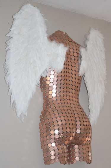 Sculpture intitulée "Nudité Féminine" par Jackye D., Œuvre d'art originale, Métaux
