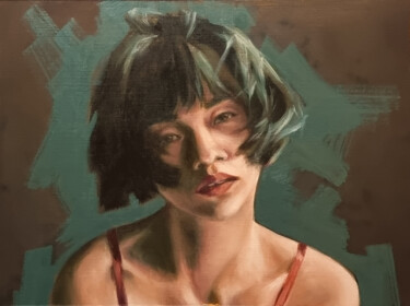 Картина под названием "Oil portrait 0423-0…" - Artmoods Tp, Подлинное произведение искусства, Масло