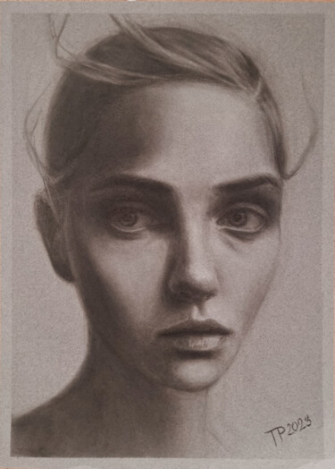 Dibujo titulada "Pastel portrait 022…" por Artmoods Tp, Obra de arte original, Pastel