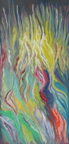 Painting titled "moving colors" by Muller Jean Francois, Original Artwork