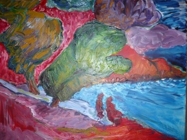 Картина под названием "HOMMAGE A ODILON RE…" - Peter Goodchild, Подлинное произведение искусства