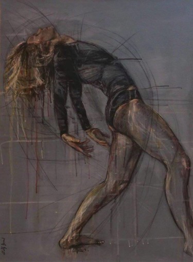 Peinture intitulée "Danseuse" par Nelly Bernet, Œuvre d'art originale, Acrylique
