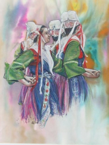 Painting titled "A Plougastel-Daoulas" by Nelly Bernet, Original Artwork