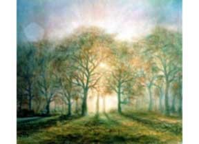 Painting titled "Lueur" by Neil Rogers, Original Artwork