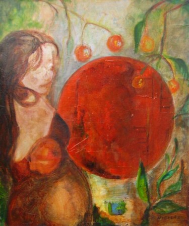 Peinture intitulée "pomme" par Francois Nicolas, Œuvre d'art originale