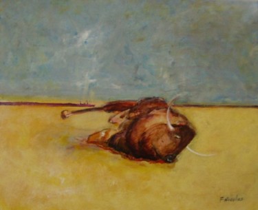 Peinture intitulée "au sol" par Francois Nicolas, Œuvre d'art originale
