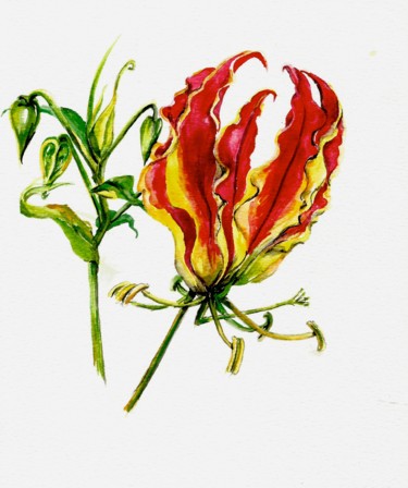 Artcraft titled "Flower Blank Card" by Skylar Croft, Original Artwork, Paper & Party Supplies