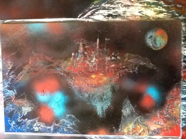 Painting titled "Strange Destinations" by The Art Of Sara Holt:Dimensions And Dest, Original Artwork, Spray paint