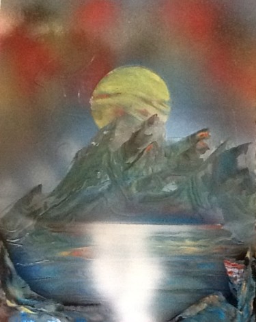 Painting titled "Crystal Clear" by The Art Of Sara Holt:Dimensions And Dest, Original Artwork, Spray paint