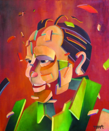 Painting titled "Pascal" by Toma, Original Artwork, Oil