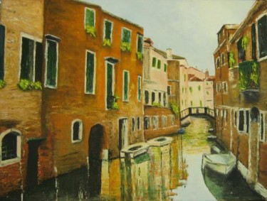 Peinture intitulée "Venise VI" par Maroushka Boutros - Tembekijian, Œuvre d'art originale