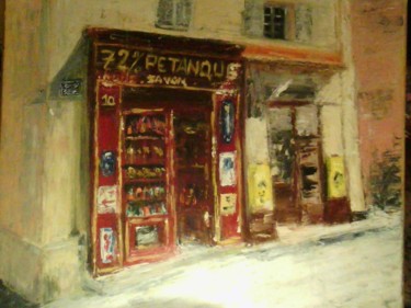 "Quartier du Panier…" başlıklı Tablo Veronique Ghigo tarafından, Orijinal sanat, Petrol