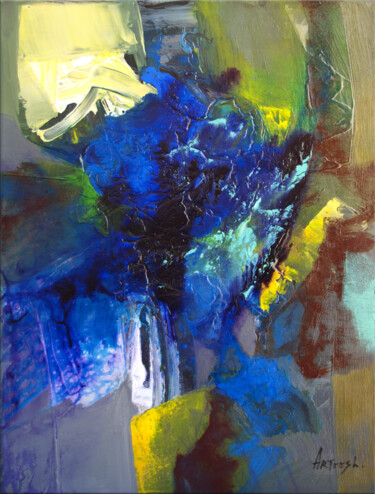 Pintura titulada "Abstrait-05-24" por Artoosh Mouradian, Obra de arte original, Acrílico Montado en Bastidor de camilla de m…
