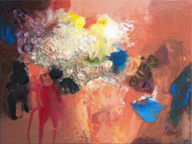 Peinture intitulée "Abstrait-03-24" par Artoosh Mouradian, Œuvre d'art originale, Acrylique