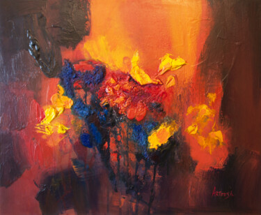 Peinture intitulée "Abstrait-19-24" par Artoosh Mouradian, Œuvre d'art originale, Acrylique