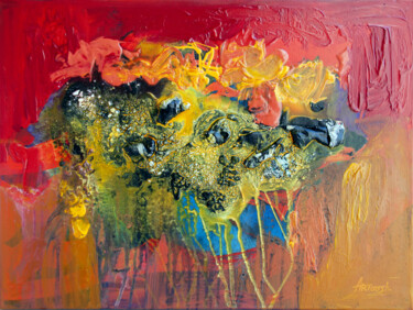 Pintura titulada "Abstrait-10-24" por Artoosh Mouradian, Obra de arte original, Acrílico