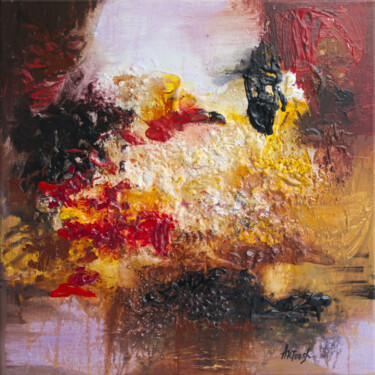 Painting titled "Abstrait-18-24" by Artoosh Mouradian, Original Artwork, Acrylic