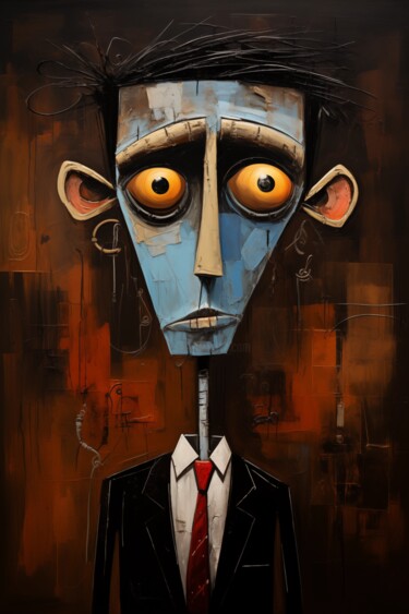 「“Puppet Face”」というタイトルのデジタルアーツ Artopia By Nickによって, オリジナルのアートワーク, デジタル絵画