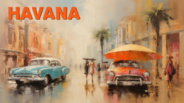 Grafika cyfrowa / sztuka generowana cyfrowo zatytułowany „Havana Harmony” autorstwa Artopia By Nick, Oryginalna praca, 2D pr…