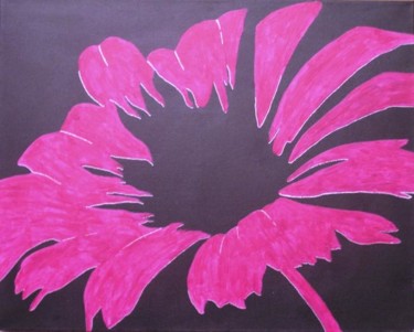 Painting titled "Flower Burst" by Lynda Pedley, Original Artwork, Oil