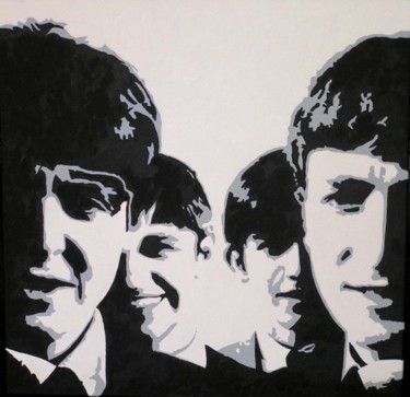 Painting titled "Beatles" by Lynda Pedley, Original Artwork