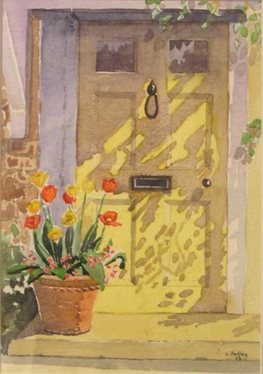 Painting titled "Springtime Shadows" by Lynda Pedley, Original Artwork, Oil