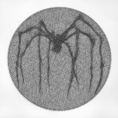 Spider - Louise Bourgeois Tribute Peinture intitulée "Spider - Louise Bou…" par Andrey Saharov, Œuvre d'art originale, Fil