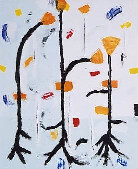 Peinture intitulée "Fleurs de faire et…" par Jérôme Perrousseaux, Œuvre d'art originale, Huile