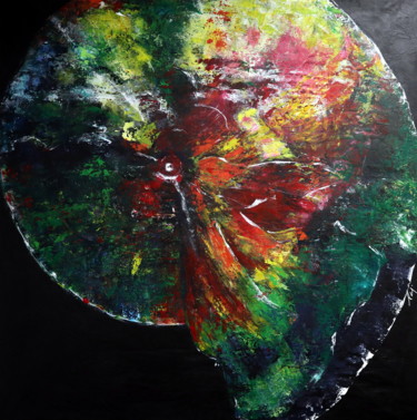 Painting titled "Ammonite" by Pey, Original Artwork, Acrylic