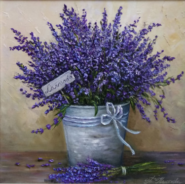 Painting titled "Provence" by Tatyana Korotkova, Original Artwork, Oil