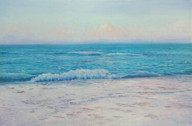 Painting titled "Morning moment" by Tatyana Korotkova, Original Artwork, Oil Mounted on Wood Stretcher frame