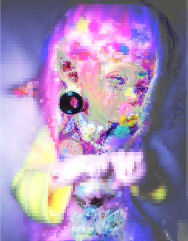 Arts numériques intitulée "Pixel_Baby" par Artprovocateur, Œuvre d'art originale, Travail numérique 2D
