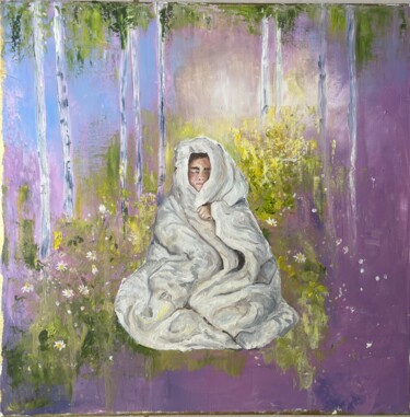 Картина под названием "Nostalgia" - Olga Puzikova, Подлинное произведение искусства, Масло Установлен на Деревянная рама для…