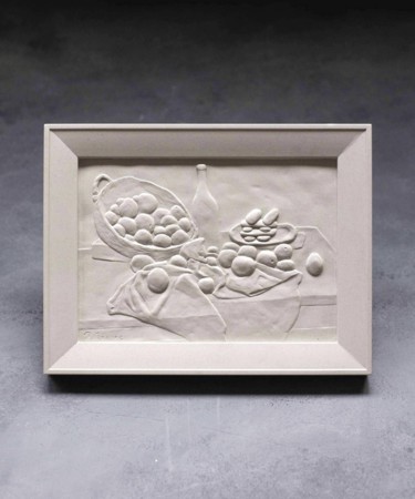 Sculpture titled "Still life with ecl…" by Alexandr And Serge Reznikov, Original Artwork, Stone
