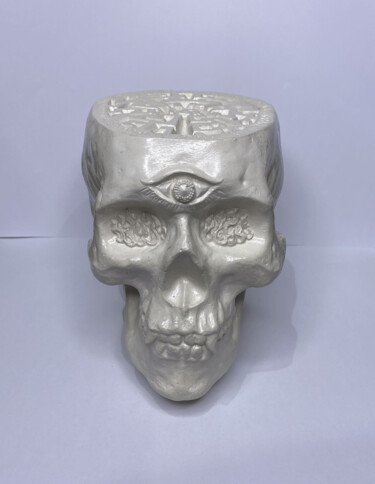 Skulptur mit dem Titel "The Master's Skull…" von Alexandr And Serge Reznikov, Original-Kunstwerk, Stein