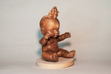 Sculpture titled "Baby Doll-Kali" by Alexandr And Serge Reznikov, Original Artwork, Ceramics