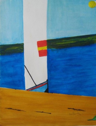 Painting titled "La Playa" by Artroger, Original Artwork