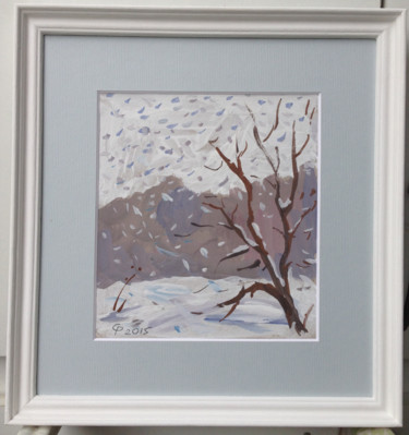Painting titled "winter is coming!" by Roman Sergienko, Original Artwork, Acrylic