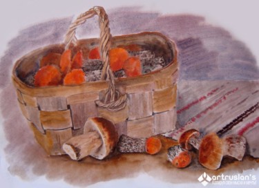 Ремесла под названием "orange-cap-boletus.…" - Art Ruslans, Подлинное произведение искусства