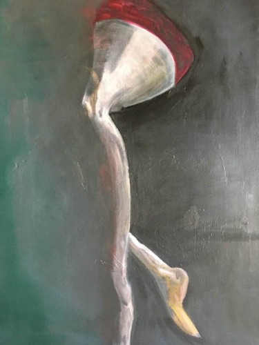 Картина под названием "The perfect imperfe…" - Winnie Vandeweghe, Подлинное произведение искусства, Масло