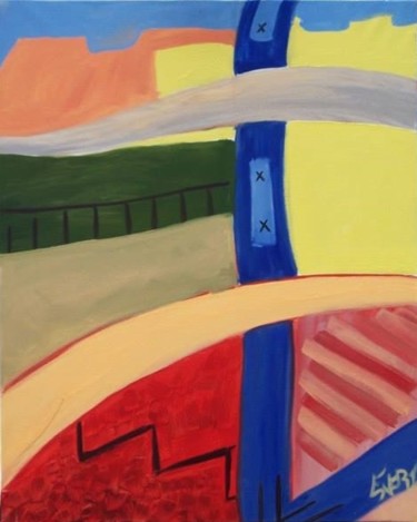 Nostalgia desde mi balcón- Absorción Pintura intitulada "Nostalgia desde mi…" por Fine Arts Eneri, Obras de arte originais, Óleo