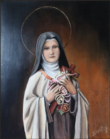 Peinture intitulée "Sainte-Thérèse-de-L…" par Jeanfix, Œuvre d'art originale, Acrylique