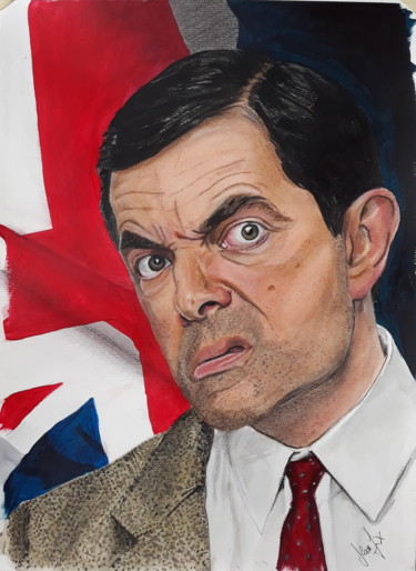 Dessin intitulée "Rowan Atkinson . Mr…" par Jeanfix, Œuvre d'art originale