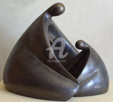 Sculpture intitulée "MATERNITE I" par Denis Queyerats, Œuvre d'art originale