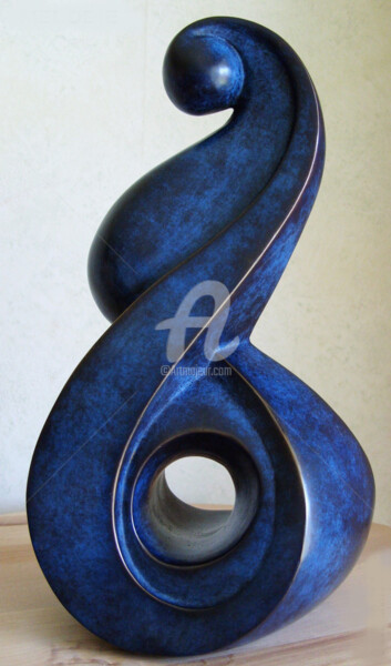 Sculpture titled "MELODIE" by Denis Queyerats, Original Artwork, Metals