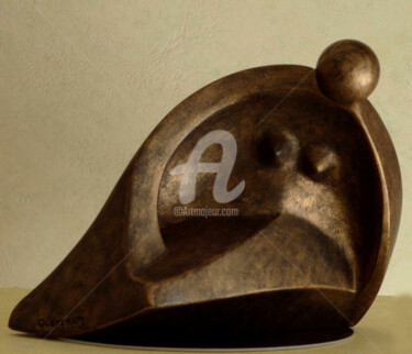 Sculpture intitulée "GAELLE" par Denis Queyerats, Œuvre d'art originale, Terre cuite