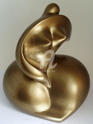 Sculpture intitulée "INES" par Denis Queyerats, Œuvre d'art originale, Terre cuite