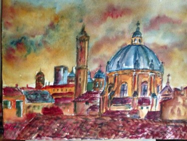 Peinture intitulée "Bologna" par Saverio Comiotto, Œuvre d'art originale