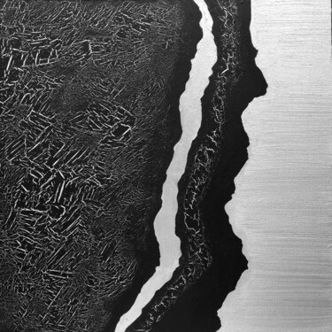 Картина под названием "Blackened silver" - Artseeker Artists, Подлинное произведение искусства, Акрил Установлен на Деревянн…