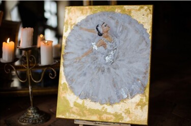 Картина под названием "Балет" - Artsfera, Подлинное произведение искусства, Акрил Установлен на Деревянная рама для носилок